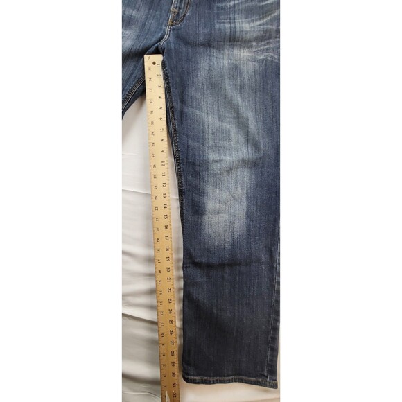 Rock & Republic Relaxed Straight Mens Blue Denim Jeans Size 38X32 - Picture 11 of 12